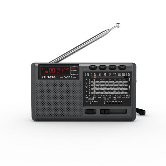 ラジオ・コンポ XHDATA XHDATA D808 Portable AM FM SW LW Air Band Radio SSB RDS