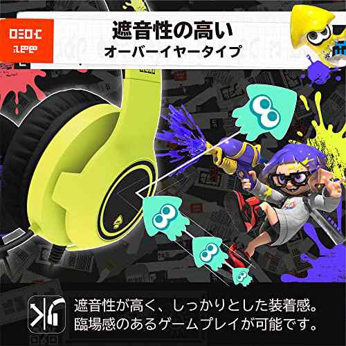 任天堂ライセンス商品】スプラトゥーン3 ホリゲーミングヘッドセット