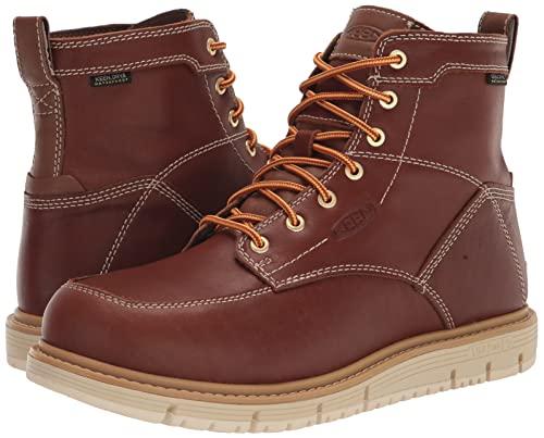 キーン ワークシューズ SAN JOSE 6” WP TORTOISE SHELL/STAR WHITEの