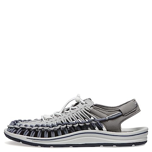 KEEN メンズ UNEEK クラシック コード2本 サンダル, スチールグレー/霧吹き, 9.5 Wide 27.5 cm 1027434の通販は