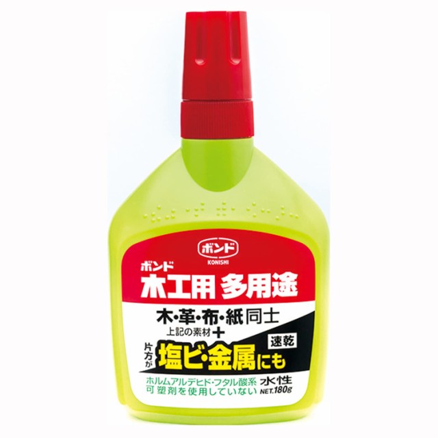 コニシ 【箱売り】 ボンド 木工用多用途接着剤 ボトルタイプ 180ｇ 80本入り 白｜au PAY マーケット