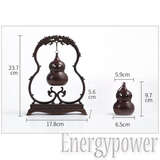 EnergyPower プレミアムアート香炉 純銅製 吊り下げ式 棒線香/渦巻き線香/コーン型全対応 アロマ香炉 チベッタン香炉 仏具 書道・茶道・