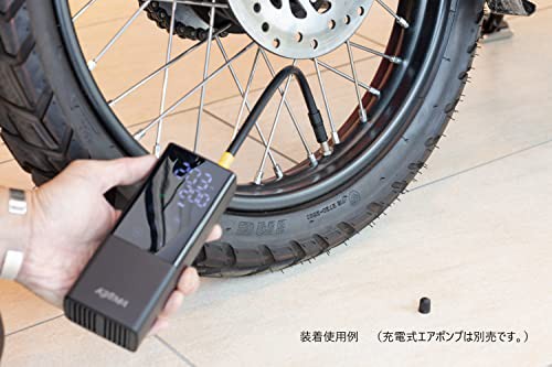 キジマ (kijima) バイク 空気入れ 延長ホース ロングエアホース オプション スマートエアポンプ JP01 300mm 302-322-