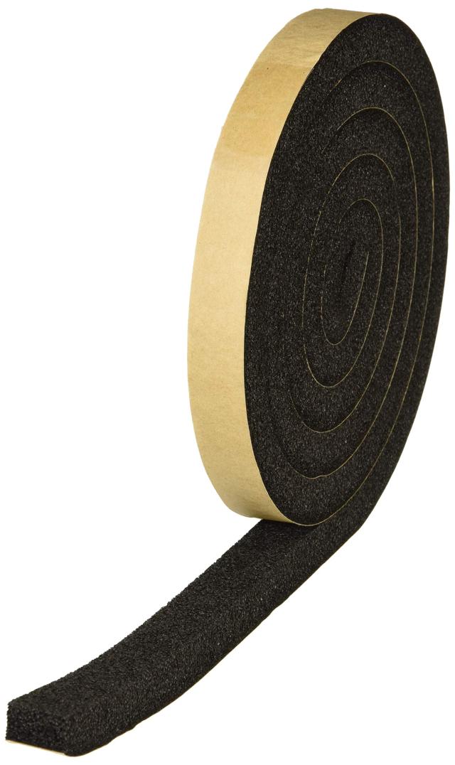 TRUSCO(トラスコ) 気密防水パッキンテープ 15mm×20mm×2m TWST-1520 × 10巻 【ケース販売】 ブラック