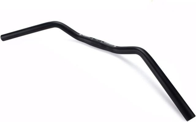 SENQI 自転車 ハンドルバー アルミニウム合金 ロードバイク 固定ギア用 25.4mm(600mm/ブラック)