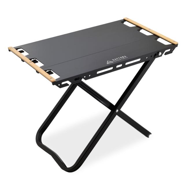 デイトナ(Daytona) キャンプ テーブル バイク 連結可能 ソロでもグループでも フラットアルミテーブル520 ブラック 29776
