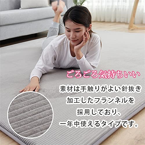 カーペットラグ 極厚 ラグマット 2畳 高反発 185×185cm 厚手 カーペットラグ 極厚 ラグマット 2畳 高反発 185×185cm 厚手