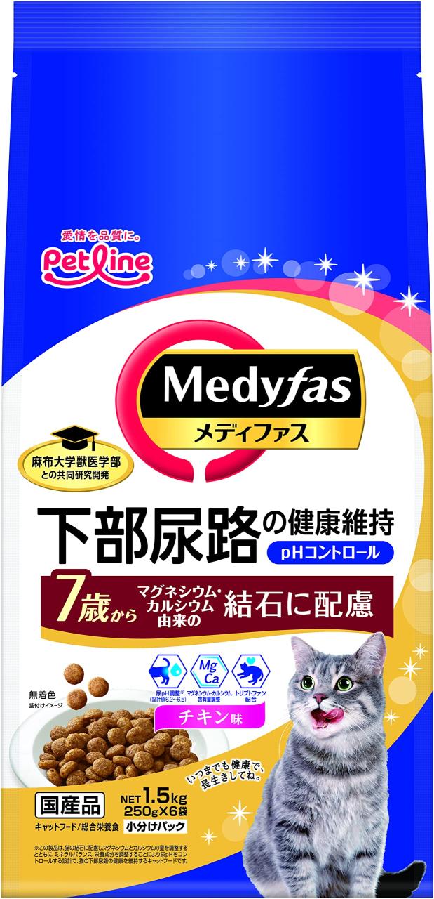 メディファス 7歳から チキン味 チキン味 MFD-33 1.5kg(250ｇ×6)ｘ6(ケース販売)