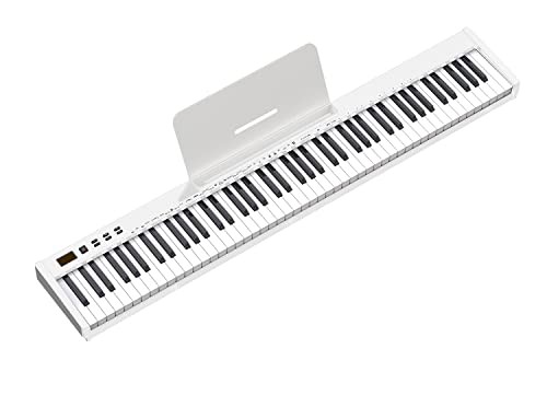 電子ピアノ ニコマク NikoMaku 88鍵盤 SWAN-S 2022年７月最新 日本語表記 MIDI対応 コンパクト 軽量 二つステレオ -  楽器、器材