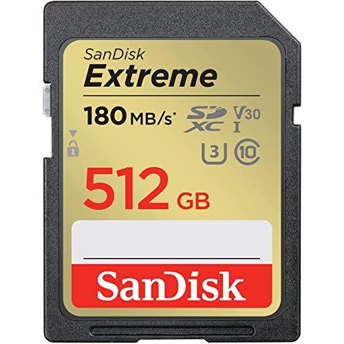 SanDisk (サンディスク) 512GB Extreme (エクストリーム) SDXC UHS-I メモリーカード - C10/U3/V30/4K/UHD SDカード - SDSDXVV-512G-GNCIの通販は