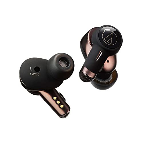 Audio Technica(オーディオテクニカ) ワイヤレスイヤホン bluetooth ATH-TWX9 完全ワイヤレス マイク付 最大約18.5時間再生 ワイヤレス充の通販は 35,338円