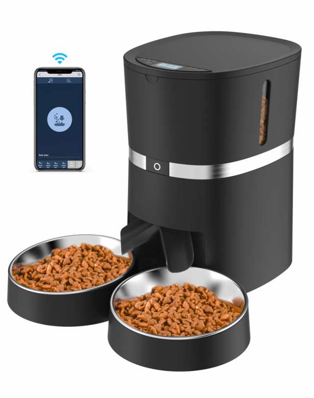 WellToBe多頭飼いに向け キャットフード 自動給餌器 猫 犬用 wifi スマート自動えさやり器 設定も簡単でした スマホ遠隔操作 タイマー式