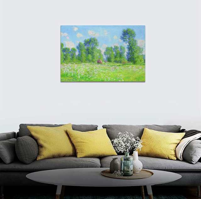 装飾的な油彩風景画 アートパネル クロード モネ 油絵 風景画 絵画 複製画 風景画