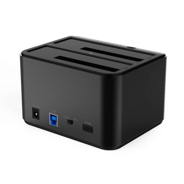 玄人志向 SSD / HDDスタンド USB3.0対応 クローン機能搭載 2ベイ 外