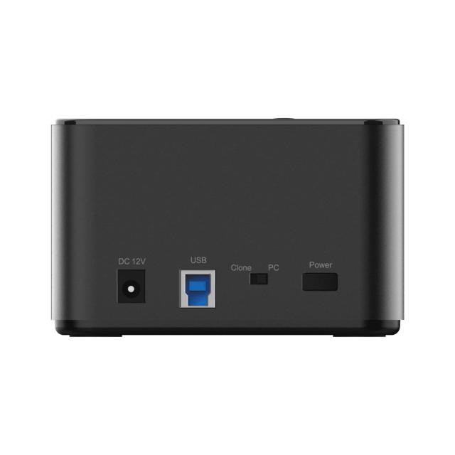 玄人志向 SSD / HDDスタンド USB3.0対応 クローン機能搭載 2ベイ 外