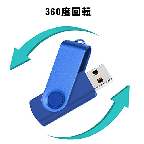 USBメモリ 4GB 100個セット USB 2.0 USBフラッシュドライブ 360°回転式