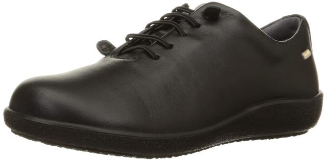 アキレスソルボ スニーカー 本革 ゴム紐仕様 歩きやすい レディース 3E ASC 5310 ブラック 24.0 cmの通販は 23,127円