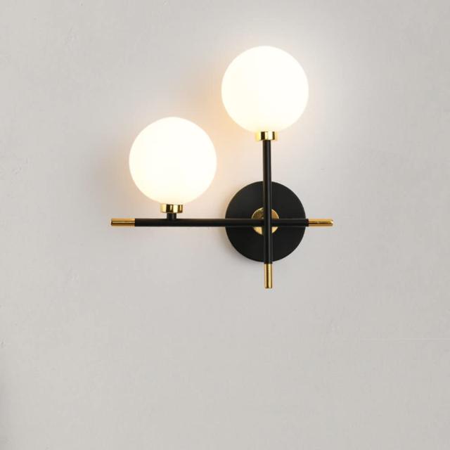 KAWELL 照明 ブラケットライト 壁 ライト ウォールライト 乳白色のガラス玉シェード付き G9口金 ベッドサイドランプ 壁付け照明 照明器具の通販は 6,074円