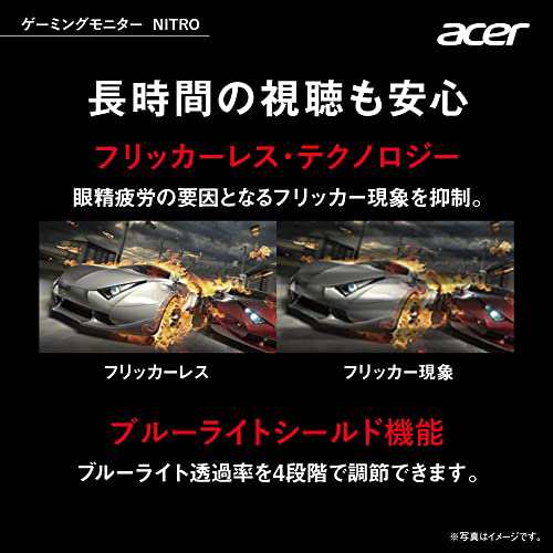 Acer ゲーミングモニター Nitro QG221QBbmiix 21.5インチ VA 非光沢