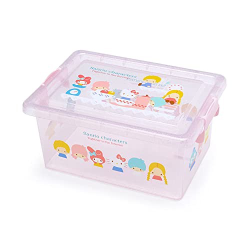 サンリオ フタ付き収納ケースＭ サンリオキャラクターズ クリア収納インテリア キャラクター 32×23×15cm 240974 衣替え 新生活 便利 おの通販はその他収納用品