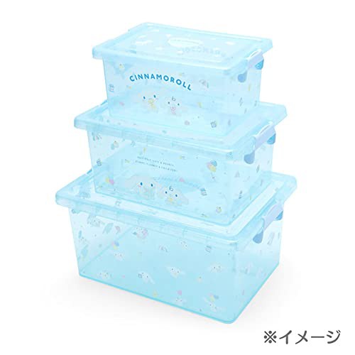 サンリオ フタ付き収納ケースＭ サンリオキャラクターズ クリア収納インテリア キャラクター 32×23×15cm 240974 衣替え 新生活 便利 おの通販は