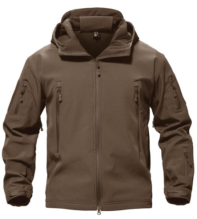 TACVASEN タクティカル メンズ ジャケット 大きいサイズ アメカジ フリース ジャケット 登山 防寒シャケット 大きいサイズ 保温 撥水 M