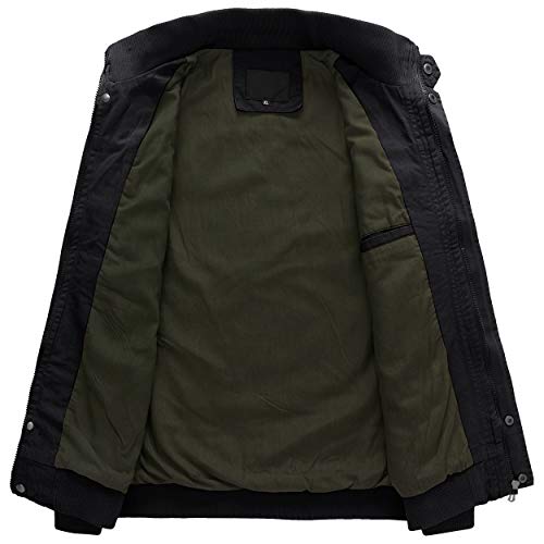 TACVASEN レジャー ジャンパー メンズ スタジャン カッコイイ アウター