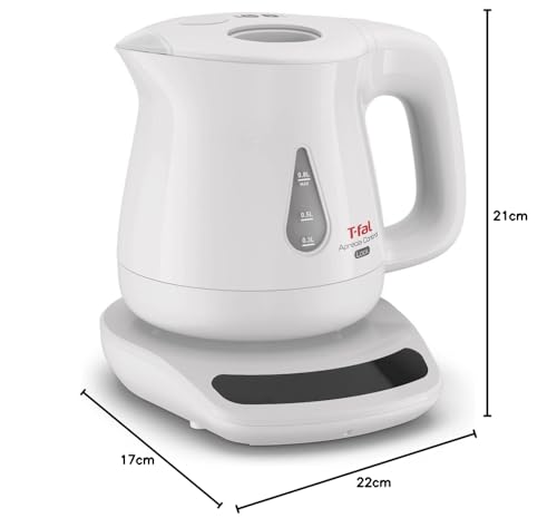 ティファール 電気ケトル 0.8L 温度調節 8段階 転倒お湯もれロック アプレシア ロック コントロール ホワイト 省スチーム設計 保温 K