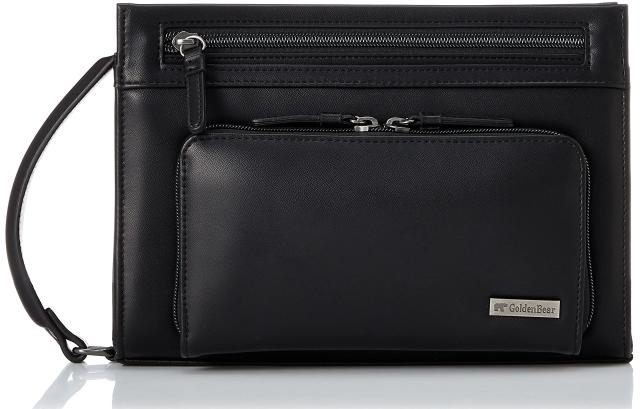 ゴールデンベア メンズバッグ 2WAY仕様 冠婚葬祭 クラッチバッグ ハンドバッグ 日本国内検品 GBMH2DE1 ブラック