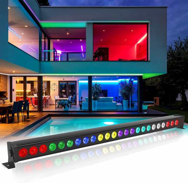 ステージライト 72W 24LEDs RGBW Djライト ビームライトリモコン U`King ステージライト 72W 24LEDs RGBW Djライト ビームライト