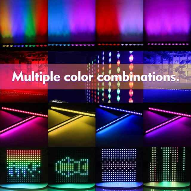U`King ステージライト 72W 24LEDs RGBW Djライト ビームライト