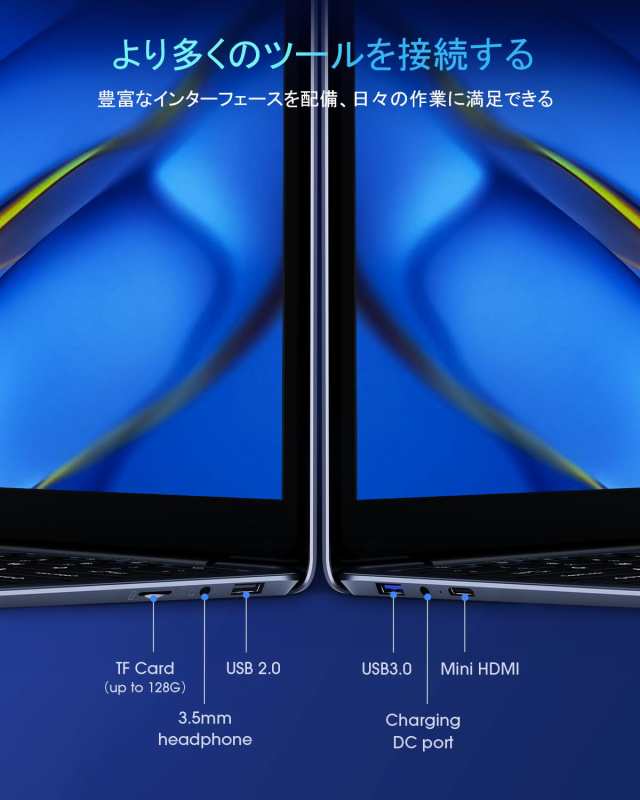 ノートパソコン Herobook Pro14.1インチ CHUWI N4020 日本語キーボード