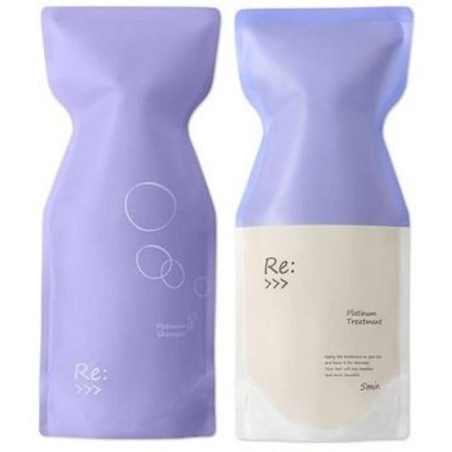 ADJUVANT アジュバン リ:プラチナムシャンプーR 600ml ＆ トリートメントR 600g 詰替用セット