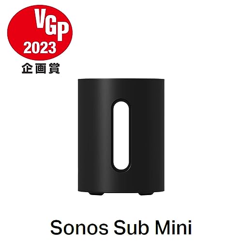 Sonos Sub Mini Black SUBM1JP1 くろ Sonos Sub Mini — Kompaktowy subwoofer bezprzewodowy — Czarny