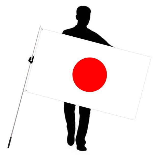 Difounmas 国旗セット 日の丸 日本国旗 旗棒 伸縮式 日章旗 大サイズ