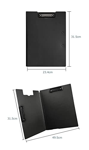 Costowns 二つ折り ダブルクリップファイル 横型 縦型クリップ