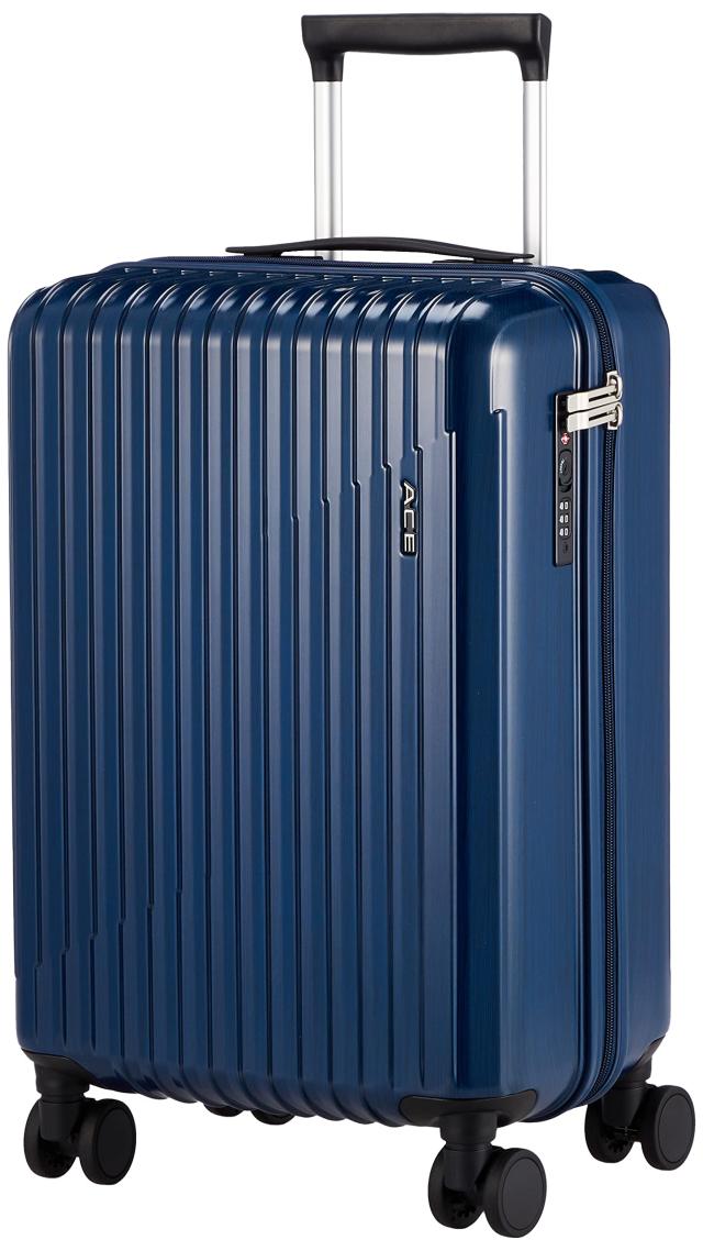 ACE スーツケース クレスタ2 No.06936 35L 2~3泊 機内持ち込み可 2.9？ キャスターストッパー 双輪キャスター 抗菌加工内装生地 55 cm