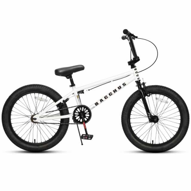 Bacchus BMX 自転車 20インチ フリースタイルBMXバイク スチール製ペグ付属 初心者に最適 高炭素鋼フレーム アルミニウム合金U字型リアブ