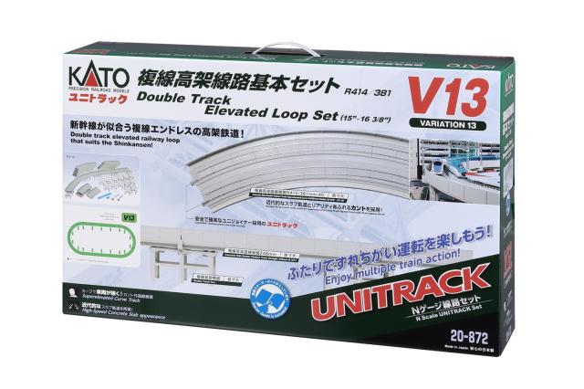KATO Nゲージ V13 複線高架線路基本セット (R414/381) 20-872 鉄道模型 レールセット 20,493円