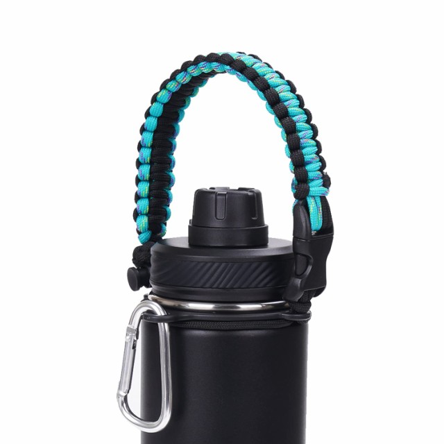 水筒ショルダーベルト 水筒ベルト 水筒カバー ホルダー 肩掛け 12ozから64ozまでの広口水筒に対応(blue,s)