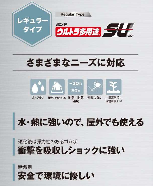 コニシ 【箱売り】 ボンド ウルトラ多用途SU クリヤー 120ｍｌ 30本入