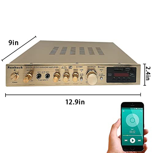 QuiExact オーディオアンプ パワーホームアンプ Bluetooth HiFi パワー