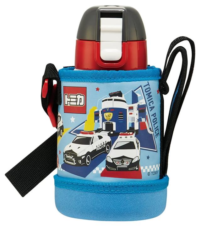 スケーター (skater) 水筒 トミカ 400ml 子供用 カバー付き