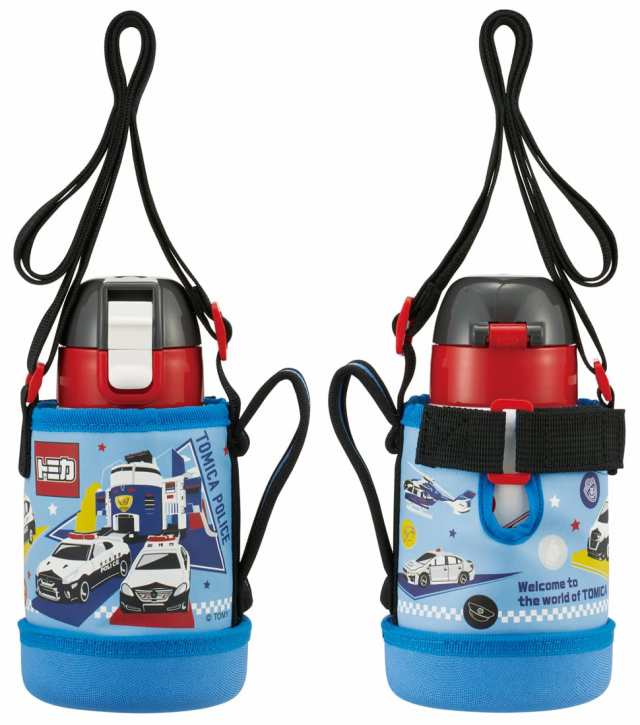 スケーター (skater) 水筒 トミカ 400ml 子供用 カバー付き KSTCH4-Aの 