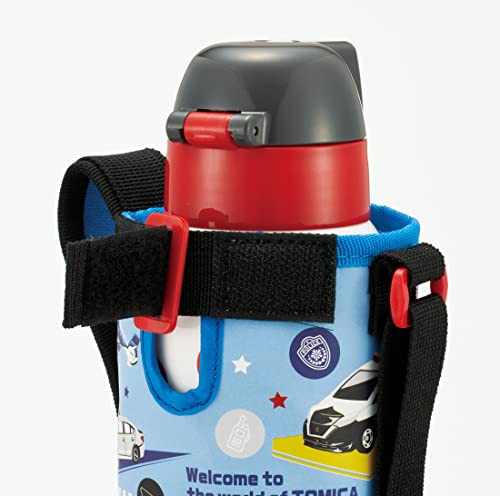 スケーター (skater) 水筒 トミカ 400ml 子供用 カバー付き KSTCH4-Aの 