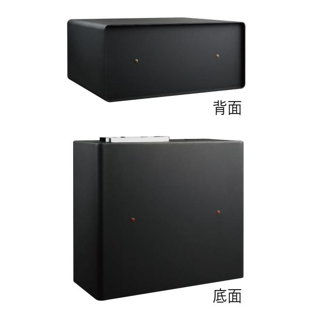 SENTRY (セントリー) 金庫 家庭用 小型 収納ボックス 鍵付き 25.4L A3 指紋認証 床壁 固定可能 ブラック LX110B_6
