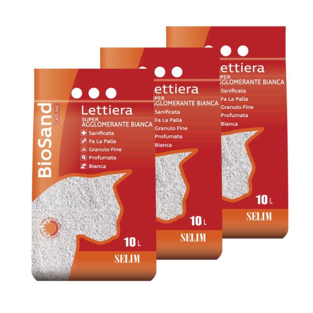 【OFT】 セリームバイオサンド ホワイト 3袋セット 小粒微香タイプ10L(8.5kg)×3 鉱物系 固まる 脱臭力 凝固力 吸収力 ベントナイト ベビの通販は 7,420円