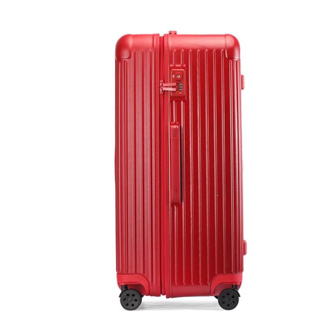 DINGHANG 旅行 スーツケース おしゃれなキャリーケース 人気 ファスナースーツケース 丈夫 人気 74*38*34cm 95L レッドの通販は