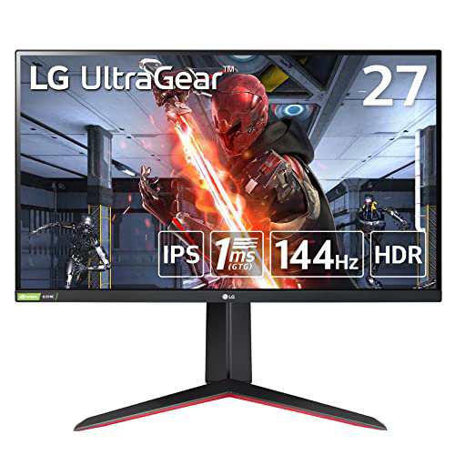 【.co.jp 限定】LG ゲーミングモニター UltraGear 27GN60R-B 27インチ / フルHD/IPS / 144Hz / 1ms(GTG) / G-SYNC Compatible、Fre