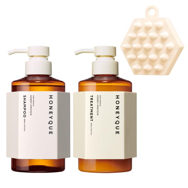 ハニーク ディープリペア ヘッドスパブラシ付き 限定キット（シャンプー＆トリートメント） モイスチャライジング